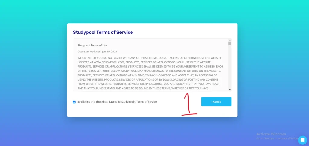 طريقة التسجيل في موقع Studypool
